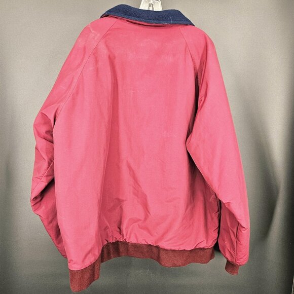 Vintage Lands End Jacket Mens XL Tall Red Blue Polartec Fleece Lined Zip 90s - Picture 7 of 12